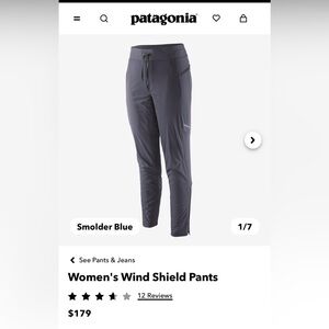 Patagonia is Women’s Wind Shield Pants
Smolder blue (a gray blue color)